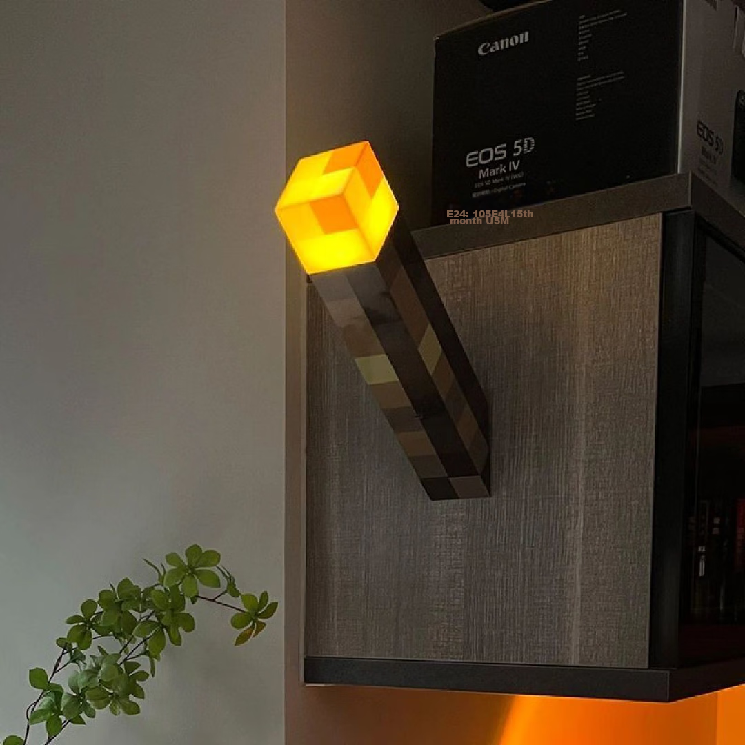 Wanzhuantianxia My World Torch Night Light, Bedroom Atmosphere Lamp, Wall Lamp, Peripheral Figurine Toy, Children's Day Gift 3