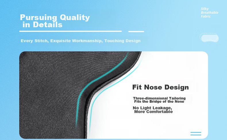 Delipow Sleep Mask, Light-Blocking, Thin And Breathable, Ice-Cooling, Adjustable, Comfortable for Travel Naps And Sleeping, Suitable for Both Men And Wome 7