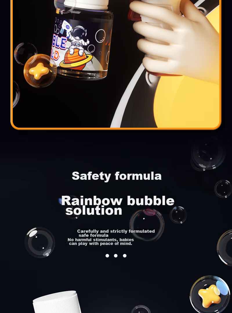Xiaomo Bubble Machine Gun Toy for Children, Automatic Wedding Internet Celebrity, Birthday Gift for Boys And Girls Aged 3-6 9