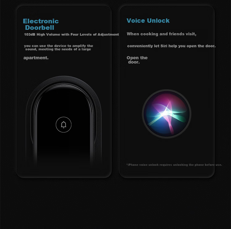 Aqara Smart Door Lock D100 Fully Automatic Sliding Fingerprint Lock, Integrated with Mijia APP/iOS HomeKit, Carbon Black 17