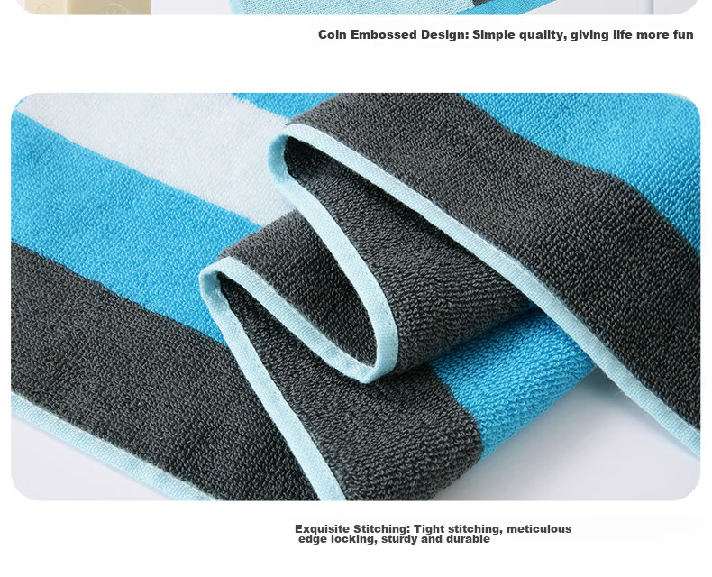 KING SHORE Sports Towel, 100% Pure Cotton Large Towel, Odor-Resistant, Mold-Proof, Antibacterial, for Fitness Use, Individually Packaged, Athletic 13