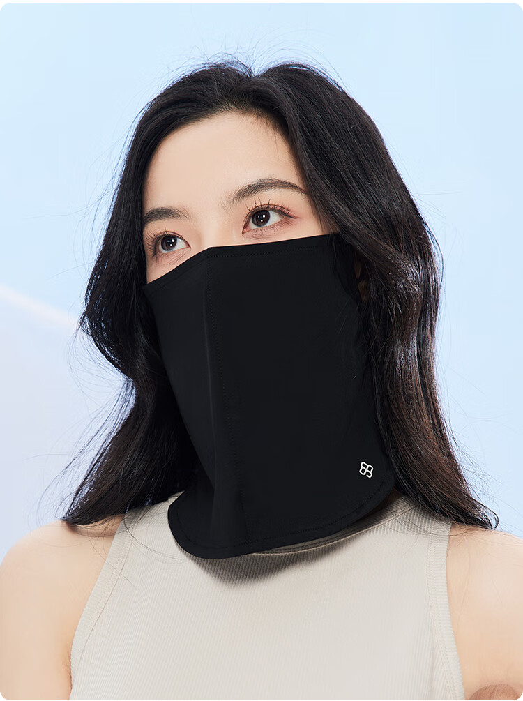 JIUMU Ice Silk Sun Protection Face Mask for Women, Summer Outdoor UV-Resistant Sunshade Veil, Breathable Ear-Hook Full-Face Mask for Driving 11