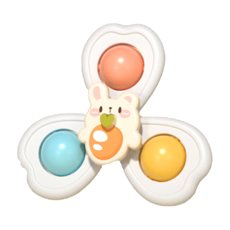 Babamama Baby Suction Cup Spinner Toy for Infants 0-1 Years Old, Finger Spinner, Rotating Dining Table And Chair, Bath Toy, Baby Soothing Gadget
