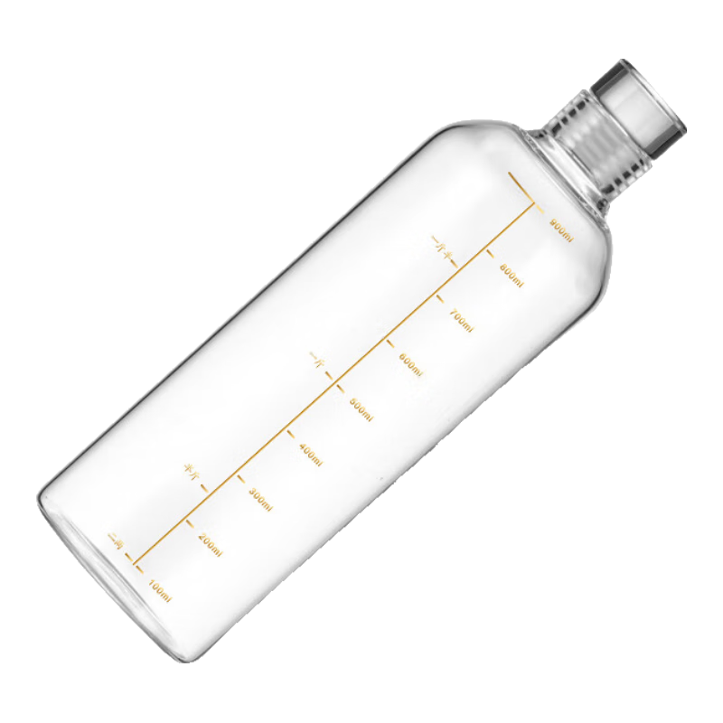 BJ Glass Wine Bottle, Empty Bottle for Infusing Liquor, White Spirit Storage Flask, Sealed Wine Bottle, Set of 2, Specialized Bottles for Infusio