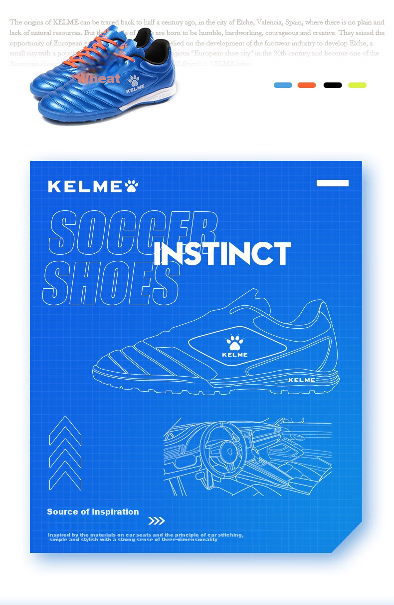 KELME Adult Soccer Shoes for Men, Competition TF Turf Cleats, Breathable Non-Slip Football Boots for Students, White/clear Green, Size 41 4
