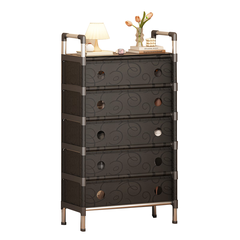 Anerya Simple Multi-Tier Shoe Rack, Easy Assembly, Dustproof Storage Shelf, Multi-Functional Economical Space-Saving Shoe Cabinet for Entryway, 6 Tiers