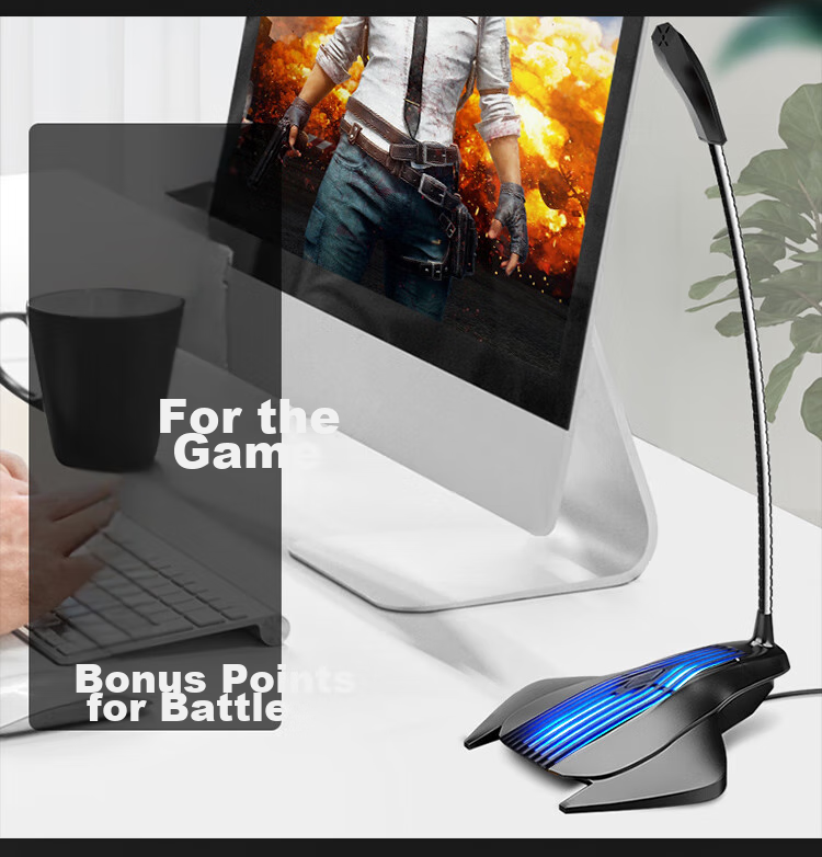 SAST OK-63 Computer Microphone, Gaming Voice Desktop Conference Host Live Streaming PUBG Compatible with Desktop Computers And Laptops, Condenser Mic USB Versio 11