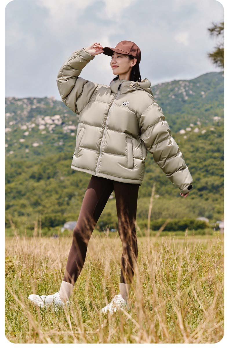 CAMEL Outdoor down Jacket, Autumn And Winter New Style for Men And Women, Thickened Duck Down, Windproof And Water-Resistant, Panda down Jacket 9