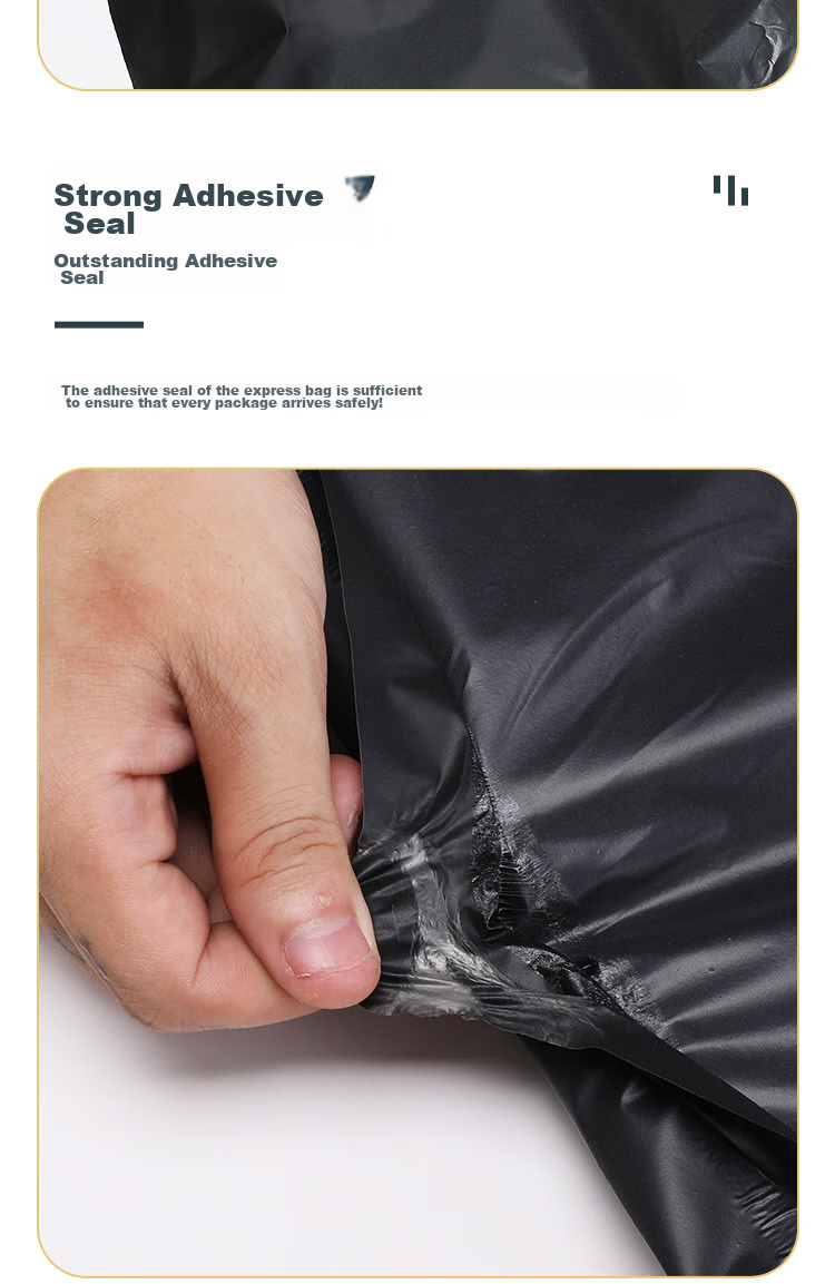 Zhugu Express Packaging Bags, Thickened Shipping Bags, Durable Waterproof Self-Sealing Bags, Black 38*52 (100 Pieces) 4