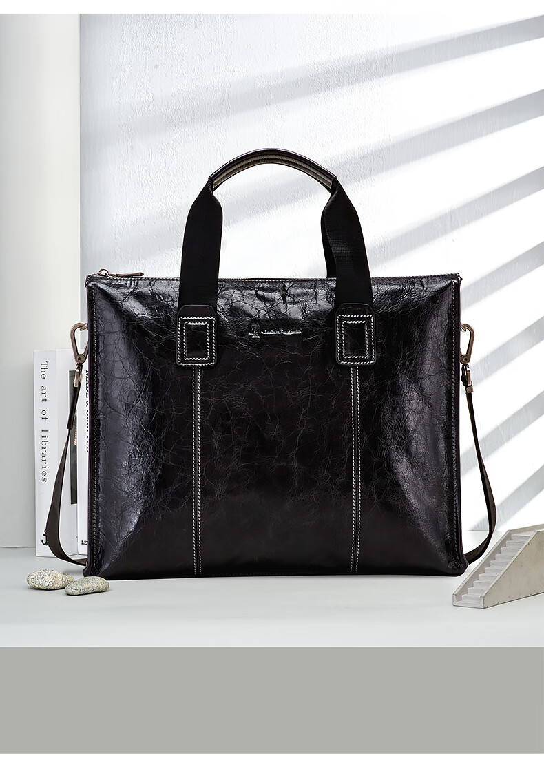 Hush Puppies Men's Business Briefcase 14-inch Shoulder Bag Casual Laptop Bag Birthday Gift for Boyfriend 1