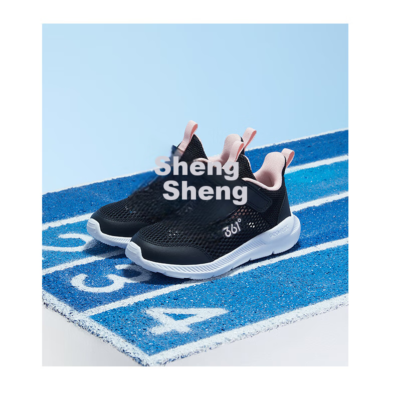 361° Children's Running Shoes Summer 2026 Boys And Girls 3-12 Years Old Lightweight Large Mesh Running Shoes Black Size 34 31