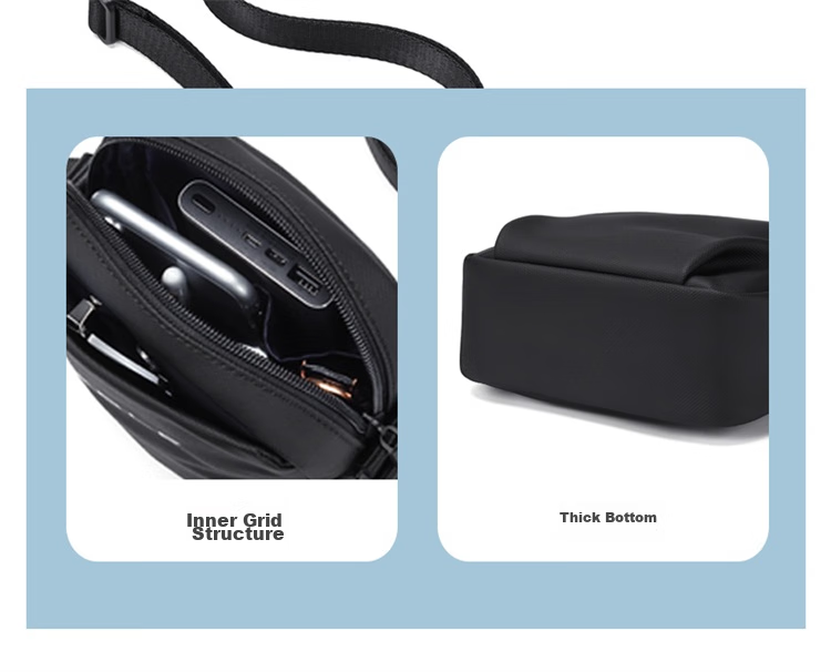 GOLF Shoulder Bag for Men, Casual Crossbody Bag, Lightweight Phone Pouch, Student Portable Small Messenger Bag, Water-Resistant Sports Bag for Me 9