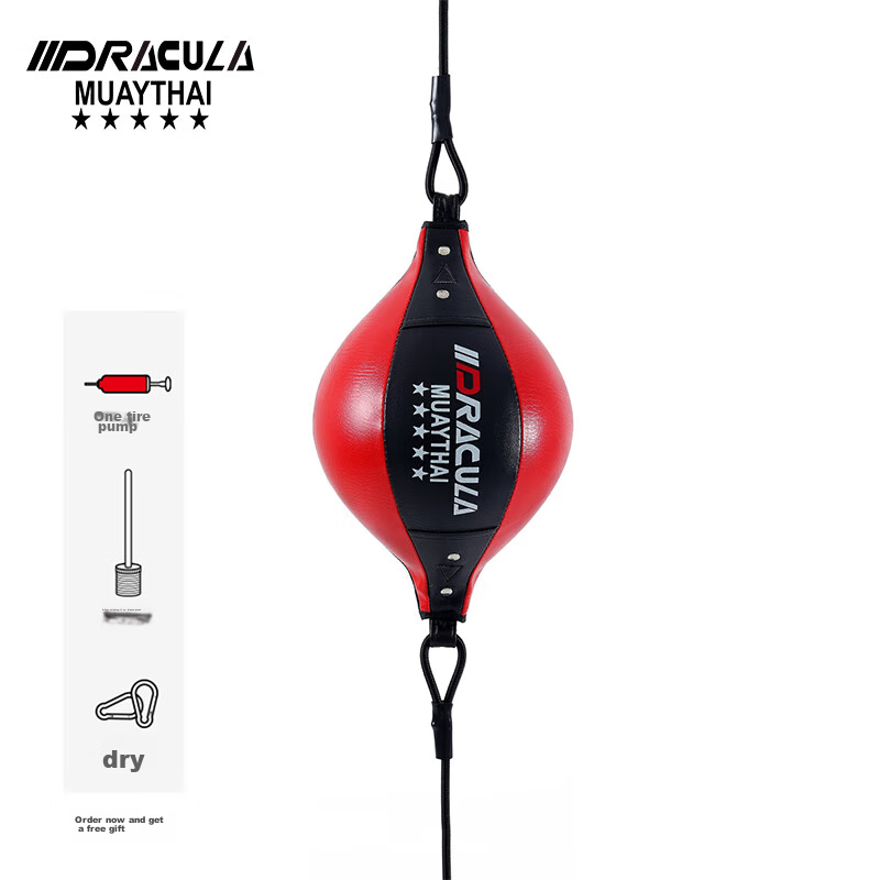 MUAYTHAI DRACULA Boxing Speed Ball, Hanging Ball for Stress Relief And Rebound Training, Red And Black Color