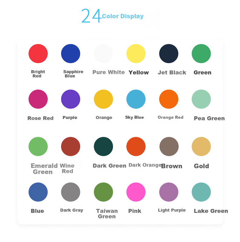 BAOKE CH24 Rotatable Washable Crayons for Children's Makeup And Art, 24 Colors Educational Drawing Tools 6