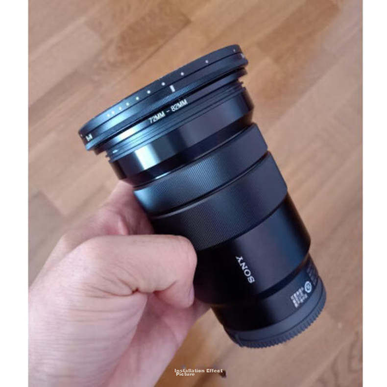 Kase 62 Lens Adapter, 82mm Filter Thread Adapter Ring, Small Aperture Lens Conversion to Large Aperture Filter, Multi-Purpose Lens Adapter, Lens Filter Ring 6
