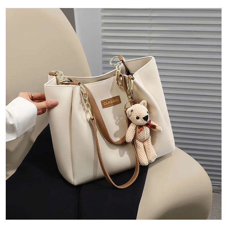 Aiqinghai Leather Handbag, Women's Tote Bag, Large Capacity Shoulder Bag, High-End Brand, Birthday Gift for Wife Or Girlfriend on May 20 12