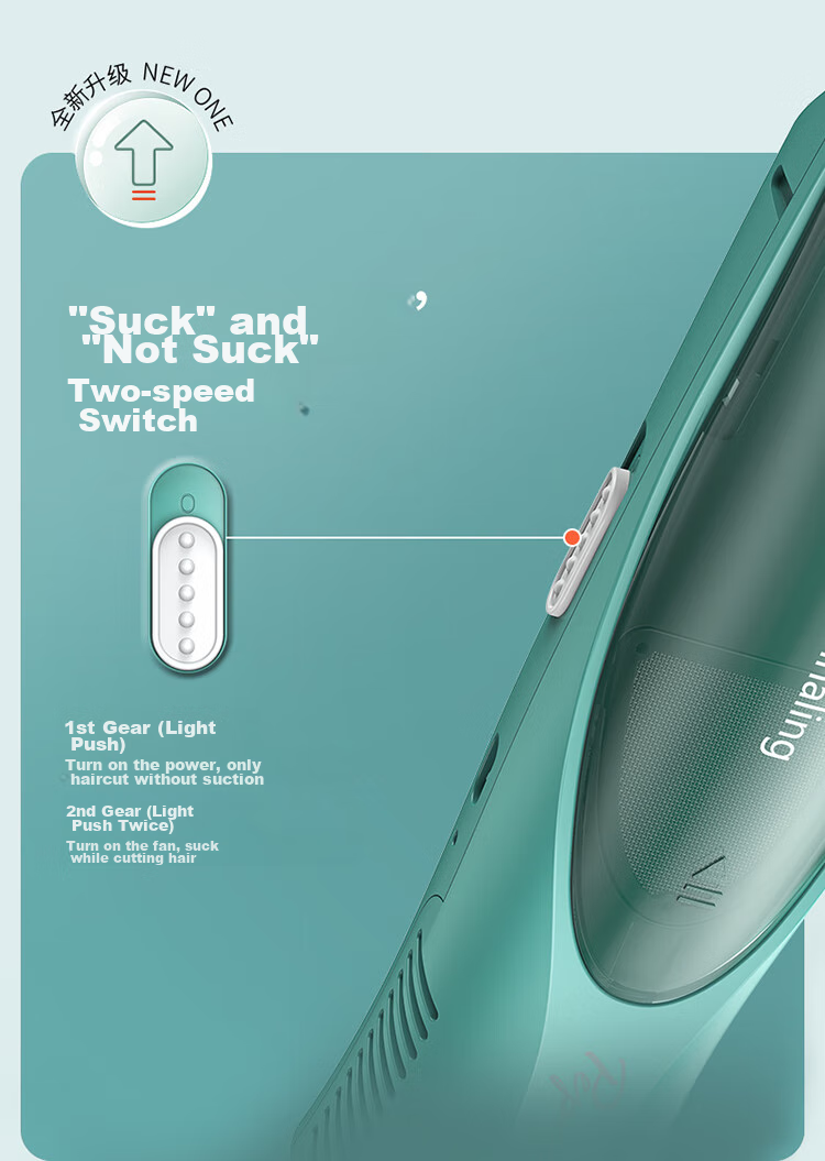 Pepei Automatic Hair Suction Baby Hair Clipper, Children's Hair Clipper, Baby Hair Cutting Tool, PP666II-A 5
