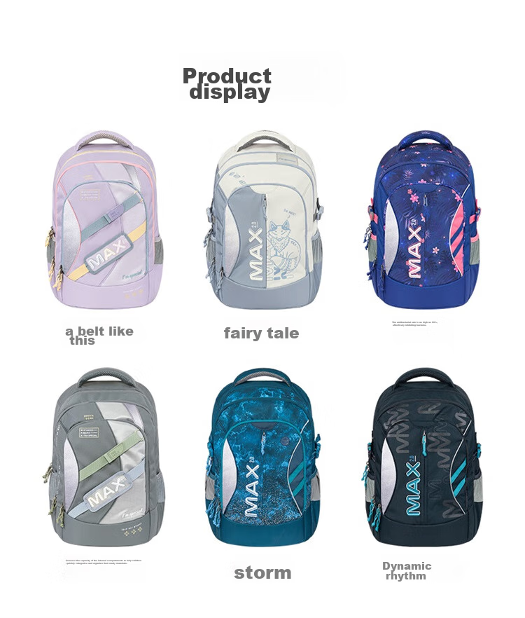 TigerFamily Middle School And High School Student Backpack for Grades 5-9, Spine-Protecting And Load-Reducing Double Shoulder Bag for Boys And Girls 21