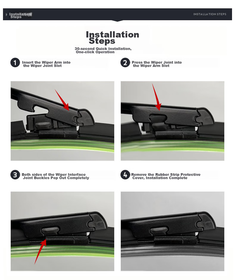 Meisim Geely Binrui Wiper Blade, 2022 Original, 2023 COOL Rubber Strip, Binrui 2024 Model Windshield Wiper Blade 8