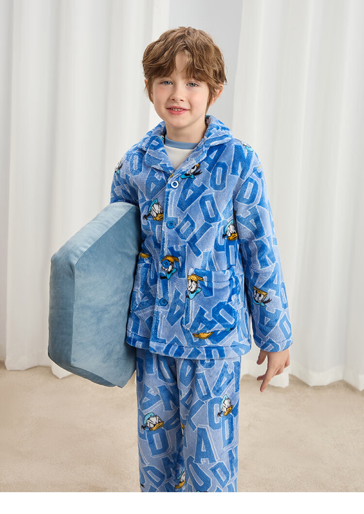 DISNEY Kids Girls' Flannel Pajama Set, Durable, Anti-Static, Homewear, Winter 2024, DB442LE04 Pink, Size 110 19
