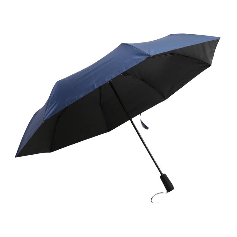 JD Original Black Knight Plus Umbrella, Large Size, Reinforced And Thickened, Sturdy Windproof Manual Umbrella, Navy Blue, 25 Inches, 115 Cm