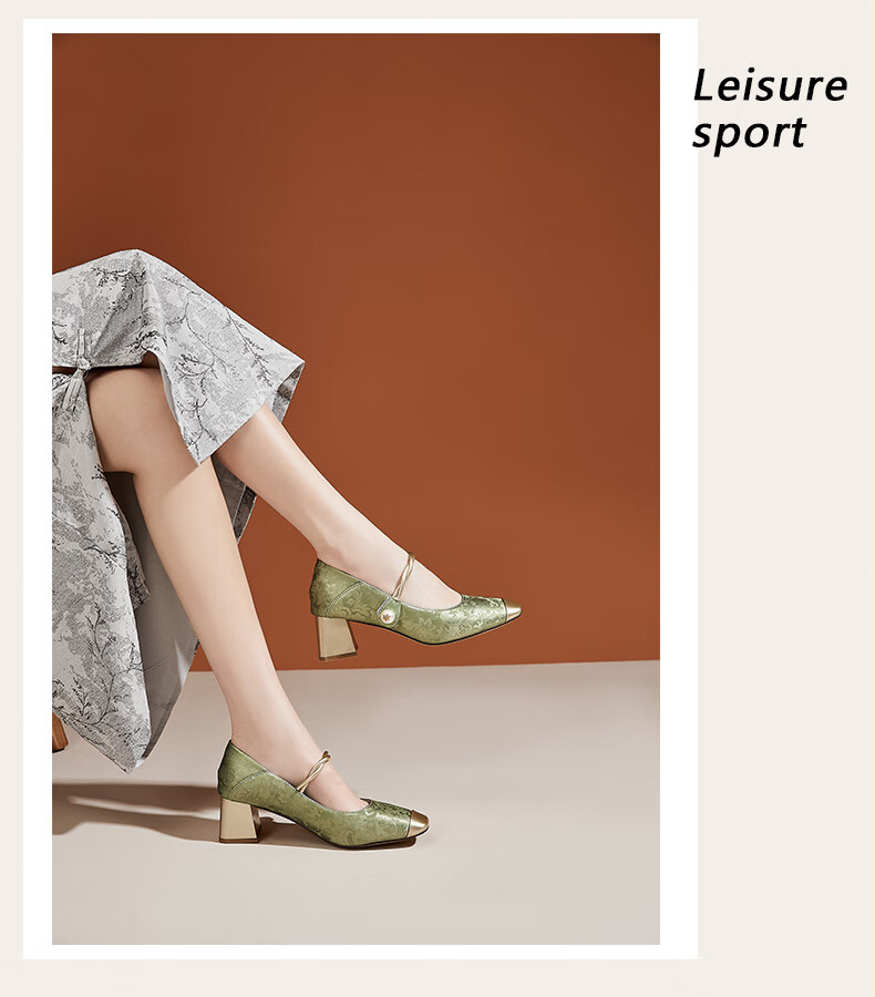 DAPHNE Chunky Heel Pumps for Women, National Trend Style Chinese Elegant Bridesmaid High Heels to Match Dresses Mary Jane Shoes, Black, Size 35 13