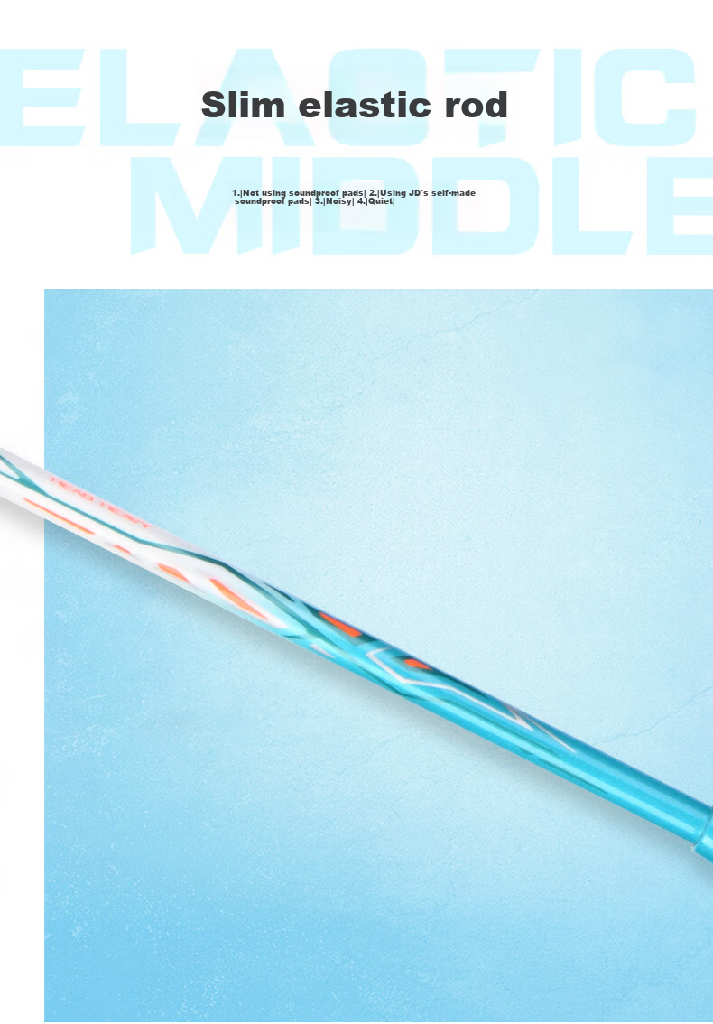 Li-Ning Badminton Racket, Single Racket, Carbon Composite Integrated Durable Badminton Racket, Leiting 9, Suitable for Children And Adults, White And Blue * 5