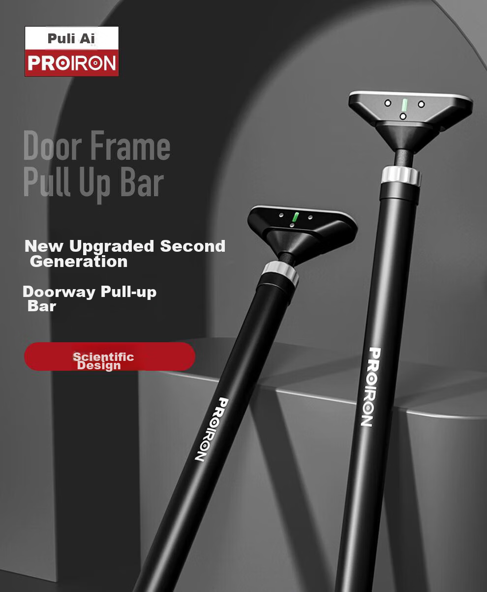 PROIRON Puli'ai Indoor Pull-Up Bar, No Drilling Required, Door-Mounted Fitness Equipment, 115-140cm 1