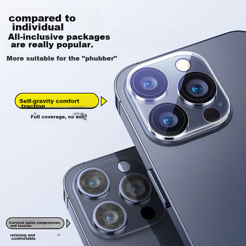 Защитная пленка для камеры DIVI для Apple iPhone 12 Pro Max, комплект из 2 шт.