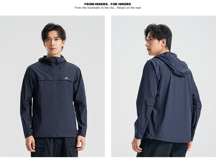 Pioneer Camp Zhuque Sun Protection Jacket for Women, Summer Outdoor Breathable UV-Resistant Hooded Original Yarn Sun Protection Clothing, Lightweight Outer Coat 20