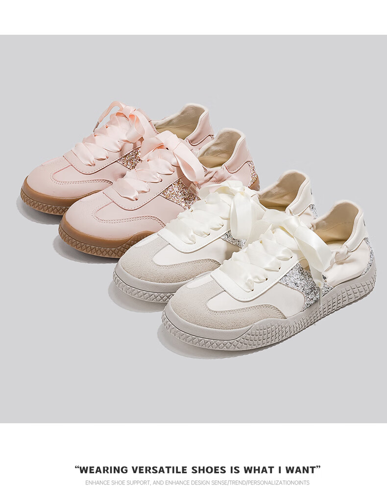 Huili Official Women's Sneakers, New Spring 2026 Style Dexun Shoes, Retro Simple Women's Shoes, Beige Gray, Size 37 12