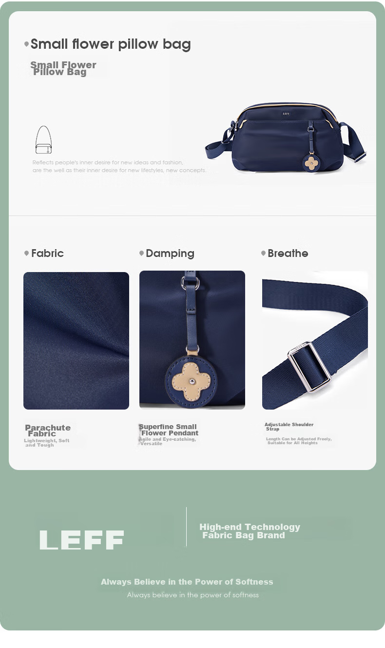 Laifu Women's Crossbody Bag, Fashionable Pillow Bag, Lightweight Versatile Mom Bag, Casual Shopping Shoulder Bag, Birthday Gift 1