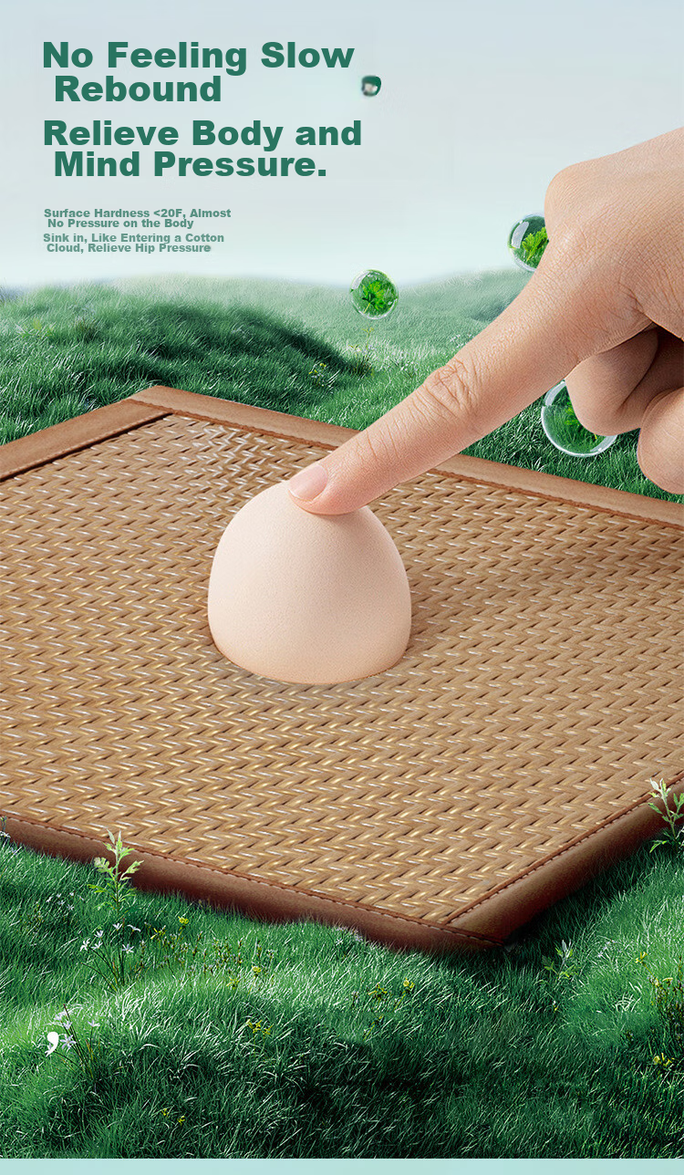 Qiqijia Summer Cool Seat Cushion Rattan Mat Wooden Chair Pad Cooling Mat Chinese Redwood Sofa Cushion Seat Pad Chair Mat 50*50 2