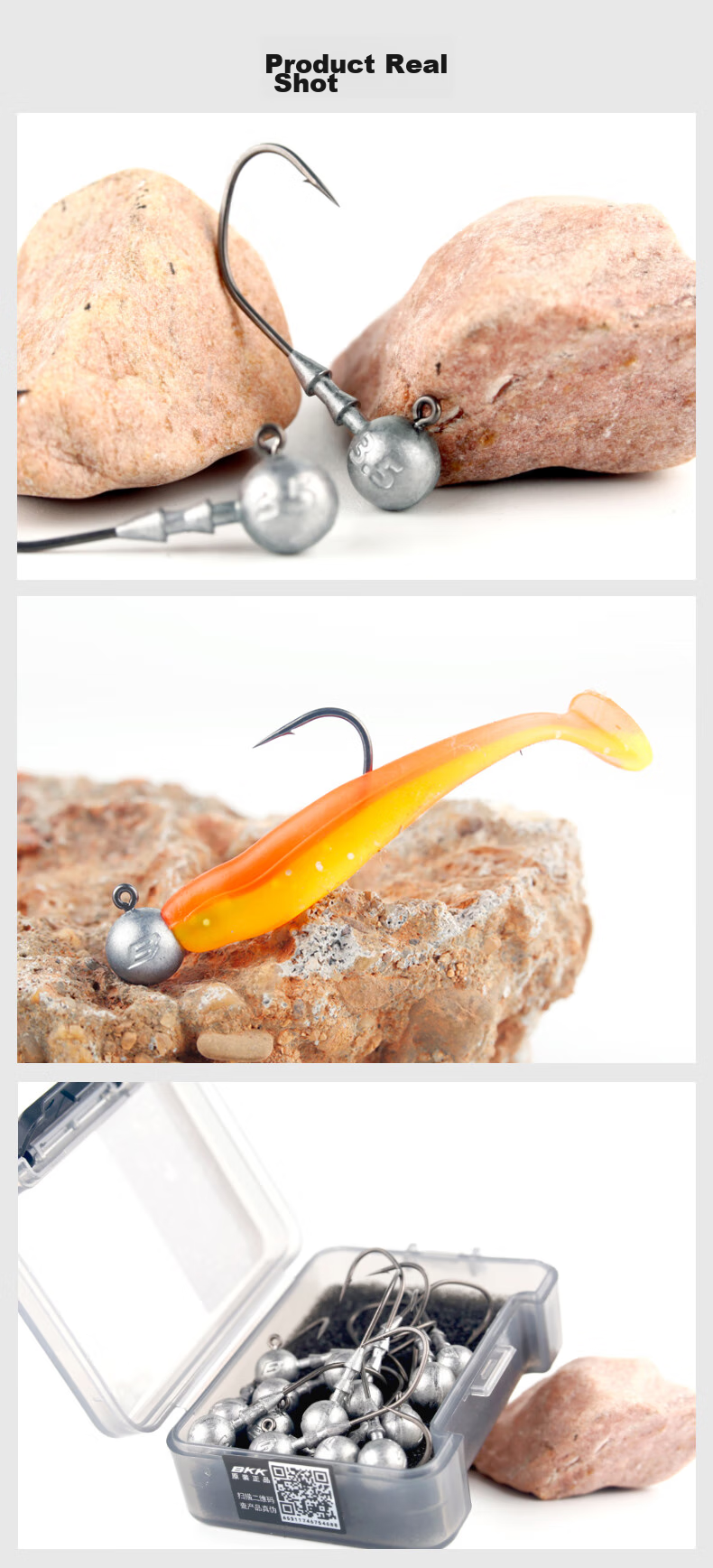 BKK Round Fine Hook Lure Soft Bait Hook Anti-Snagging Bottom Hook for Bass And Mandarin Fish Fishing 9099 8