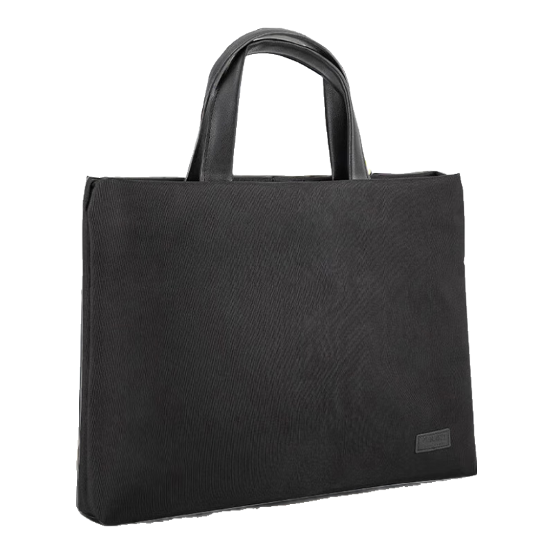 Deli Business Briefcase for Men And Women, Professional Document Bag, Business Folder, File Protection, Portable Polyester Handbag, Black