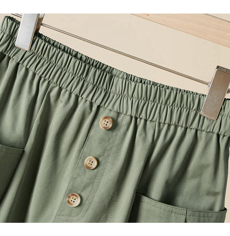 Tachi Loose Skirt, 2026 Spring New Women's Fashion, Elastic Waist, Large Pockets, Mid-Length Skirt 17
