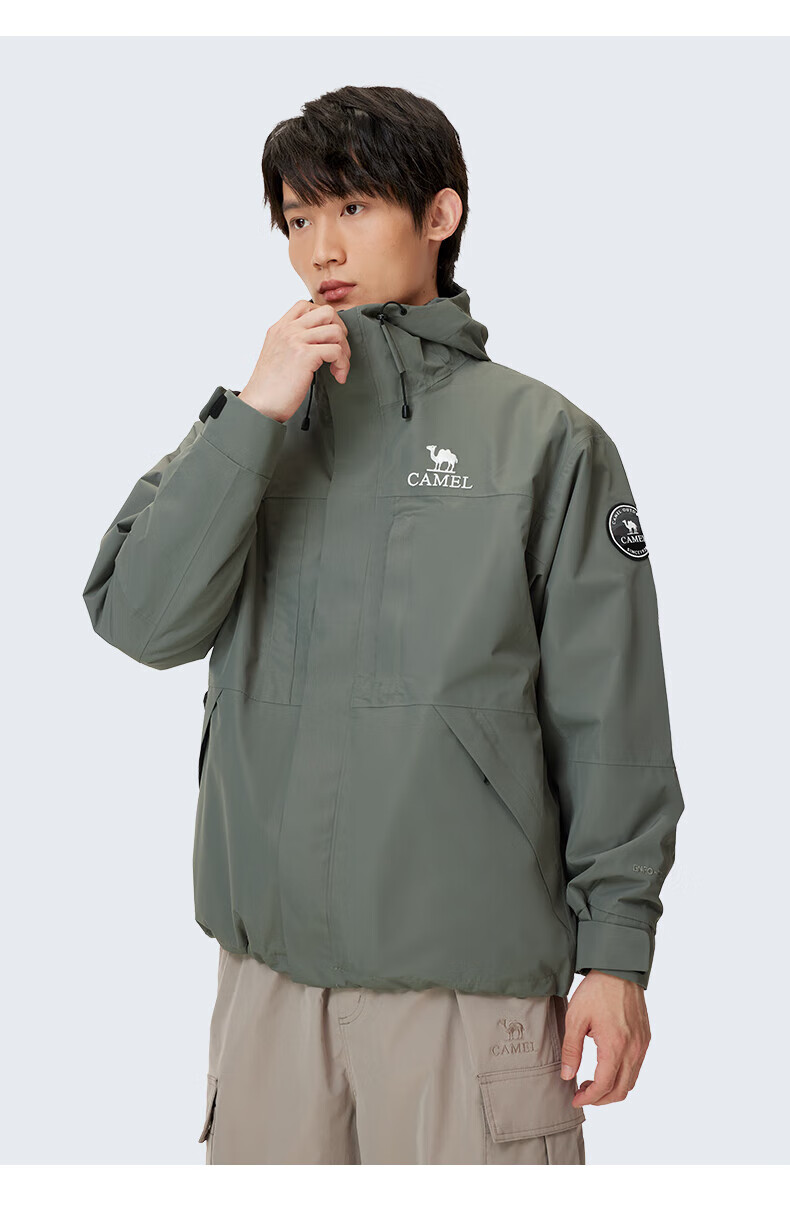 Camel [Wang Junkai Edition] Outdoor 3-in-1 Waterproof Mountaineering Jacket Unisex New Arrival 37