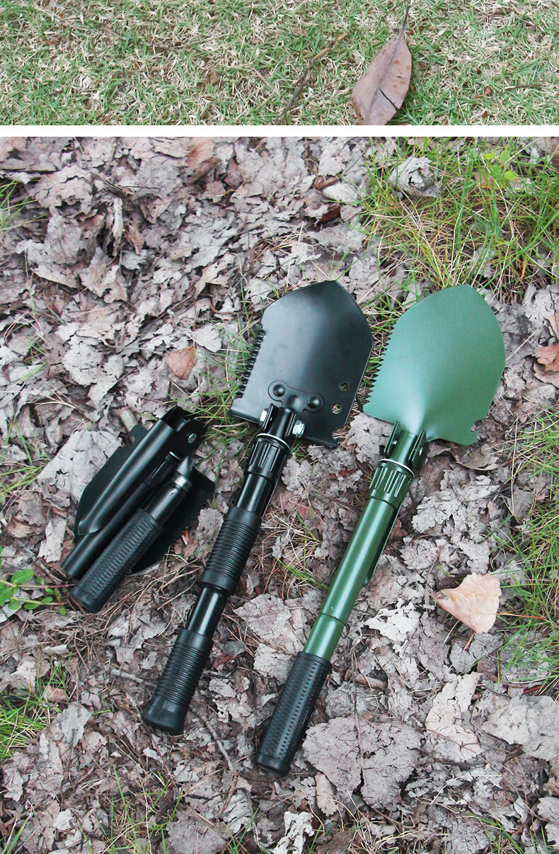 JAJALIN Multi-Functional Folding Shovel, Military Entrenching Tool, Car-Mounted Combat Shovel, Outdoor Camping Hoe And Pickaxe 11