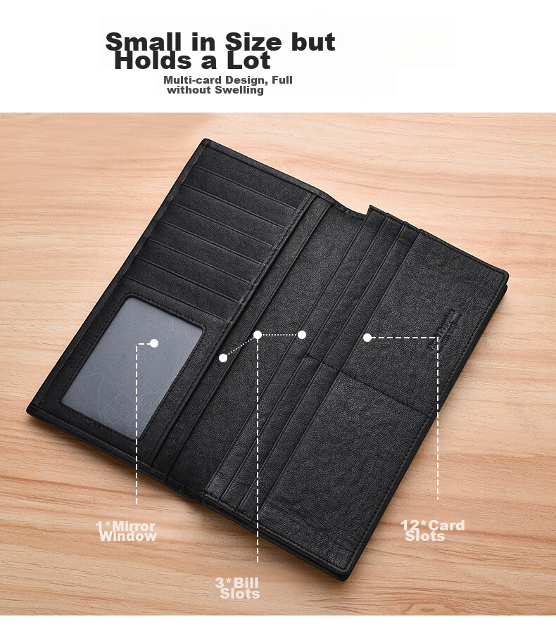 Hush Puppies Wallet, Men's Top-Grain Leather Genuine Short Casual Simple Wallet, Gift Box Set, Birthday Gift for Boyfriend 4
