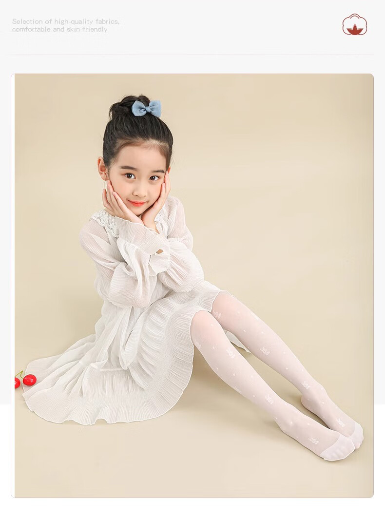 Langsha Children's Tights Girls Dance Socks Spring Summer Thin Breathable Stockings Dance Leggings Versatile Pants 11
