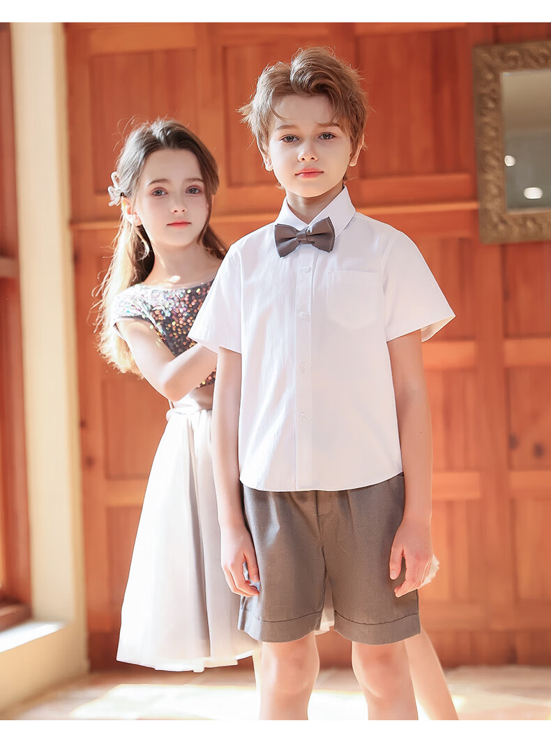 Yinuofang Children's Children's Day Performance Princess Dress Host Dress Girls Summer Dress Primary School Dance Choir Costume 10