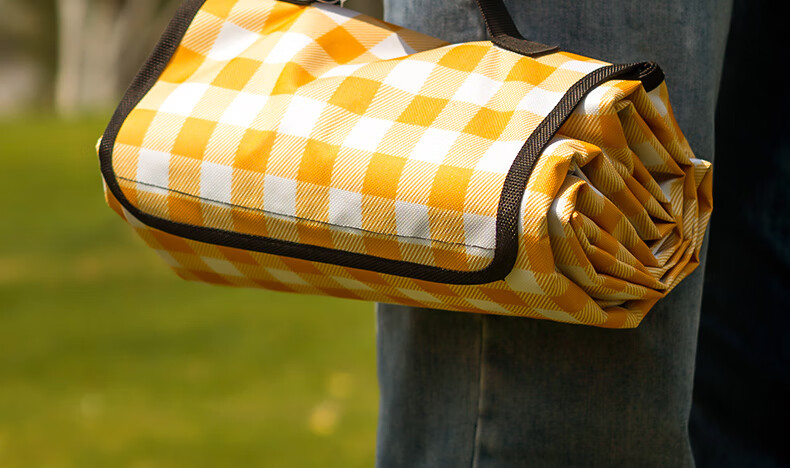 Deli Picnic Mat, Outdoor Thickened Moisture-Proof Mat, Oxford Cloth Portable Tent Mat, Beach Mat, Medium Size, Gree 16