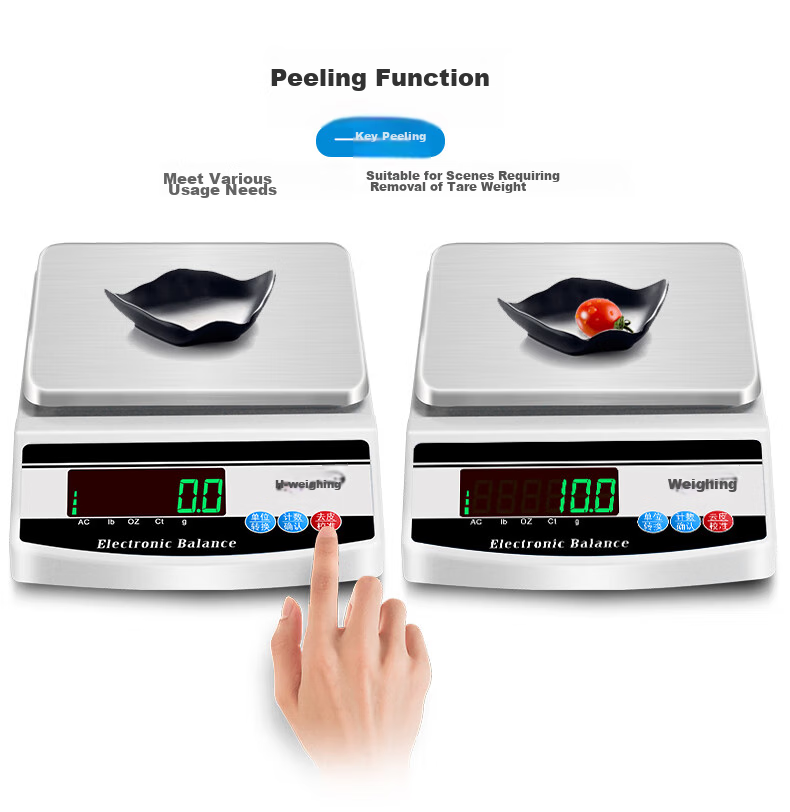 Yingheng High-Precision Electronic Balance Scale, Accurate Electronic Gram Scale, Laboratory Small Platform Scale, Jewelry Electronic Scale, Round 1kg0.01g 13