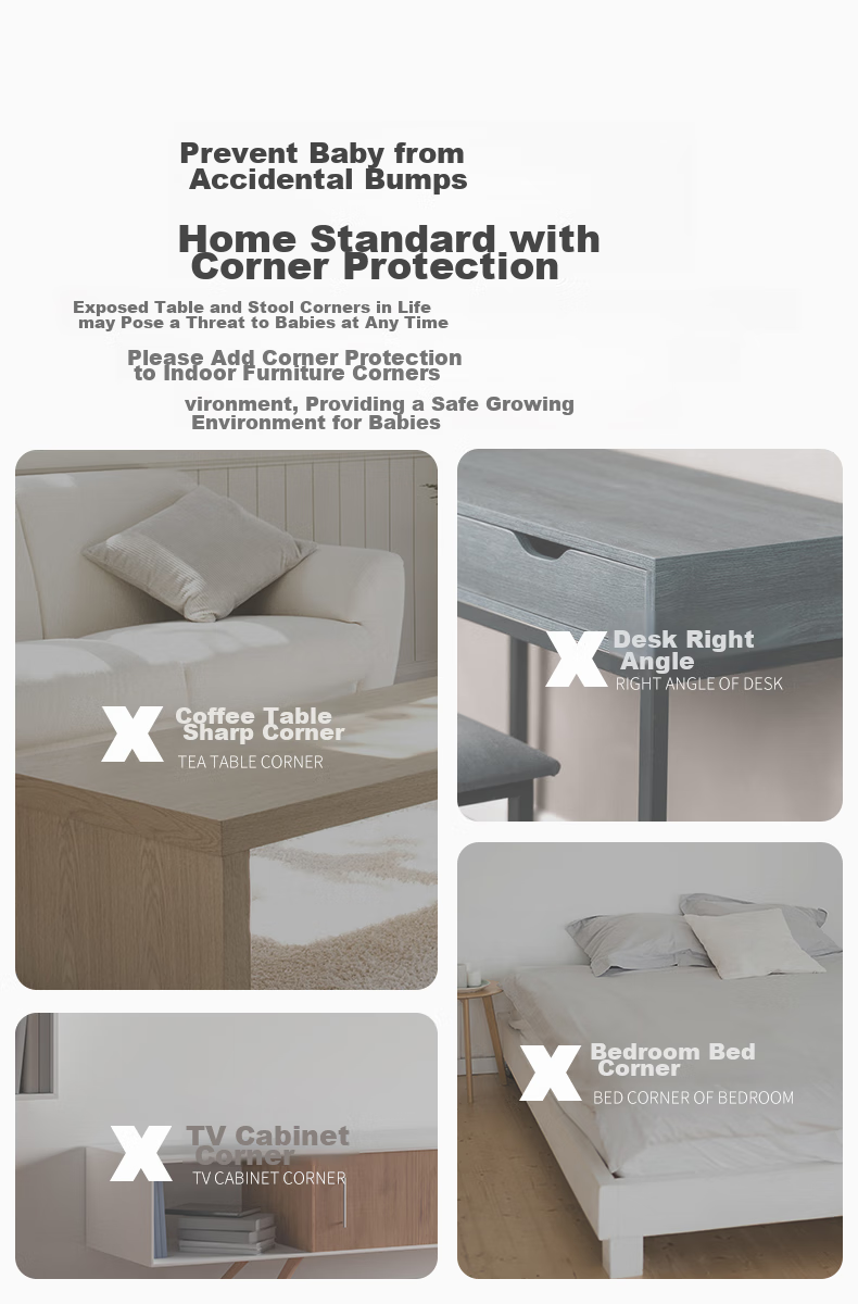 AIBEDILA Child Safety Corner Guards, Anti-Collision Edge Protectors, Fall Prevention Head Guards for Table Corners, Baby Anti-Bump Window And Coffee Table Corner Trim Edge Protectors 2