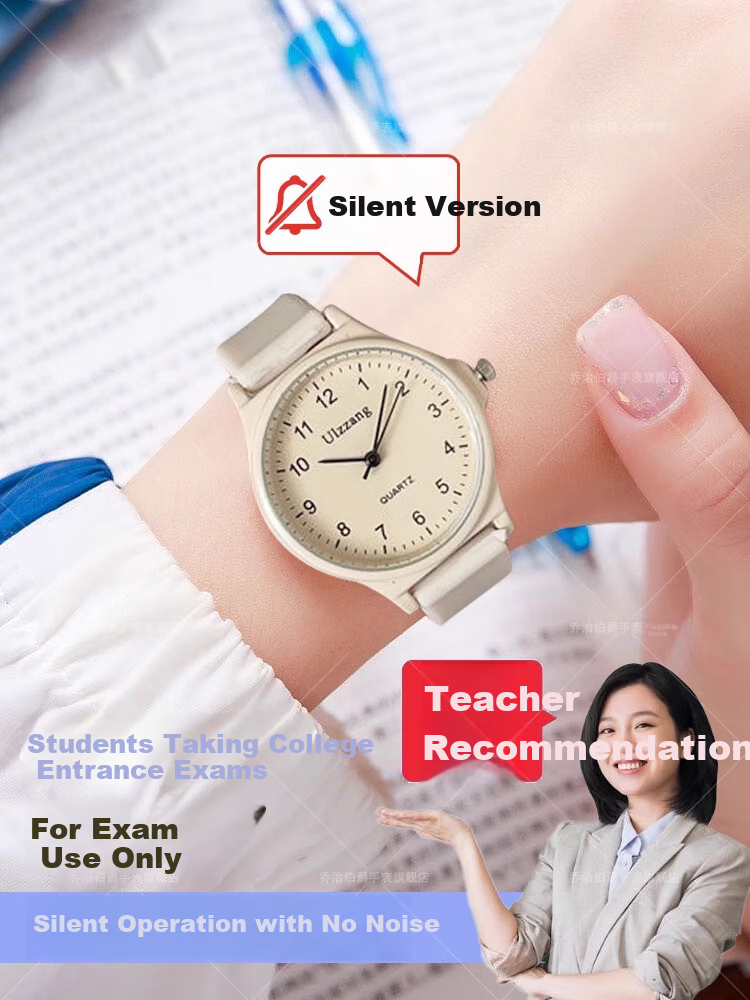 GEORGCOUNT Stylish College Style Women's Watch 2025 New Model Silent Waterproof Quartz Watch for High School and Middle School Students Exam Use 3
