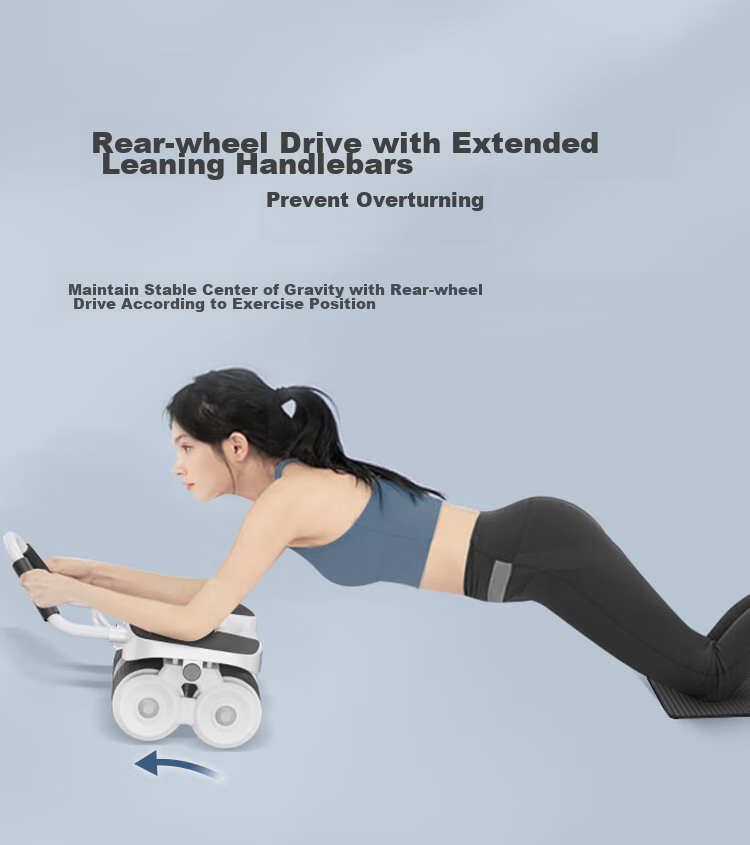 JD Original Four-Wheel Elbow Support Ab Roller with Automatic Rebound, Flat Support Abdominal Wheel Crunch, Fitness Equipment for Men And Women for Weight Loss 12