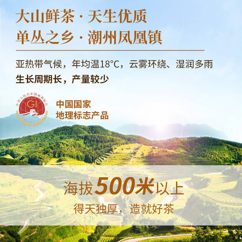 中茶茶叶乌龙茶凤凰单枞单丛茶鸭屎香 传统纸包200g中粮
