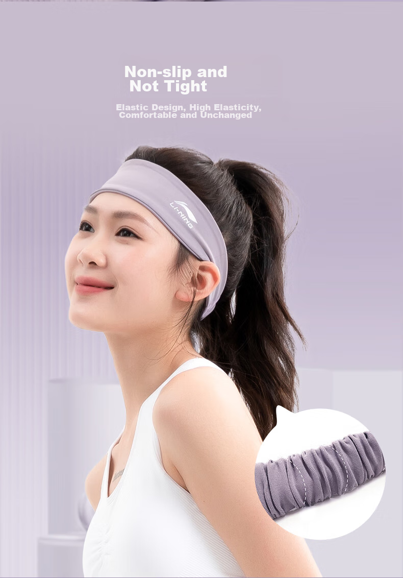 Li-Ning Sports Headband for Men And Women, Running Headband, Yoga Dance Fitness Sweat-Absorbing Headband, Sweat-Stopping Band, Forehead Protection, Basketball Hair Tie 6
