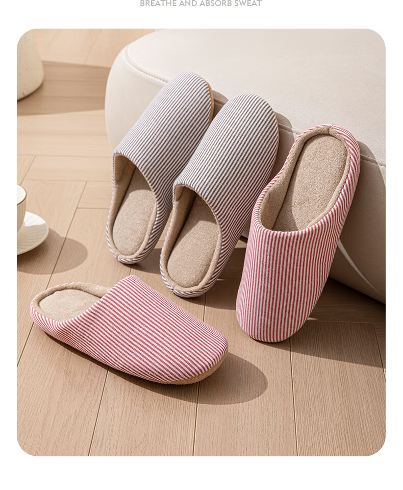 YUZHAOLIN Japanese Cotton And Linen Slippers for Men And Women, Spring And Autumn Indoor Home Wooden Floor All Seasons YC196 10
