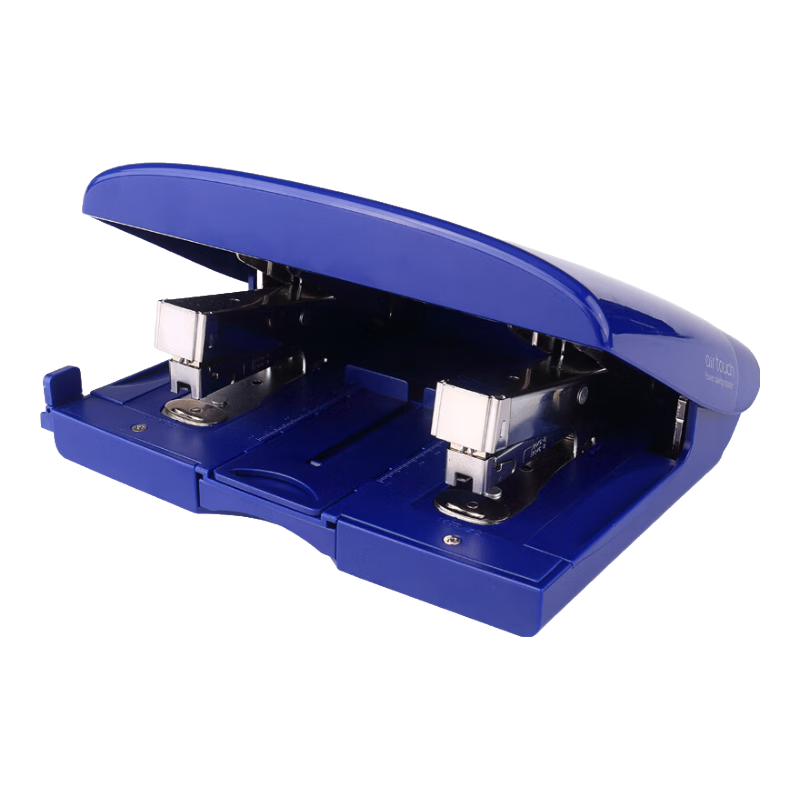 KW-Trio Double-Headed Stapler, Two-Pin Dual-Nail Double-Row Labor-Saving Saddle-Type Multifunctional Stapling Machine, Standard Format Binding for 50 Pages